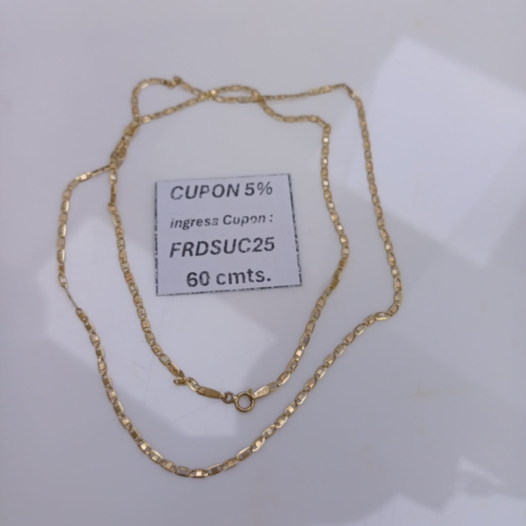 CADENA ORO COMBINADO 14 K 4,00 GRMS (SEMINUEVO)