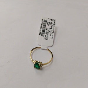 ANILLOS CON CIRCONIAS PDRAS DE COLOR 14K TALLA 7 1 GR (NUEVO)