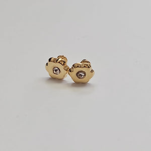 BROQUELES BROQUEL FIG FLOR C CIRCONIA 14K 0.2581 GR (NUEVO)