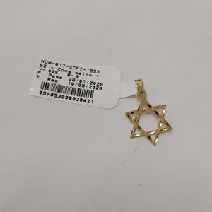 DIJE TEJIDO ESTRELLA DE DAVID 14K 0.6 GR (NUEVO)