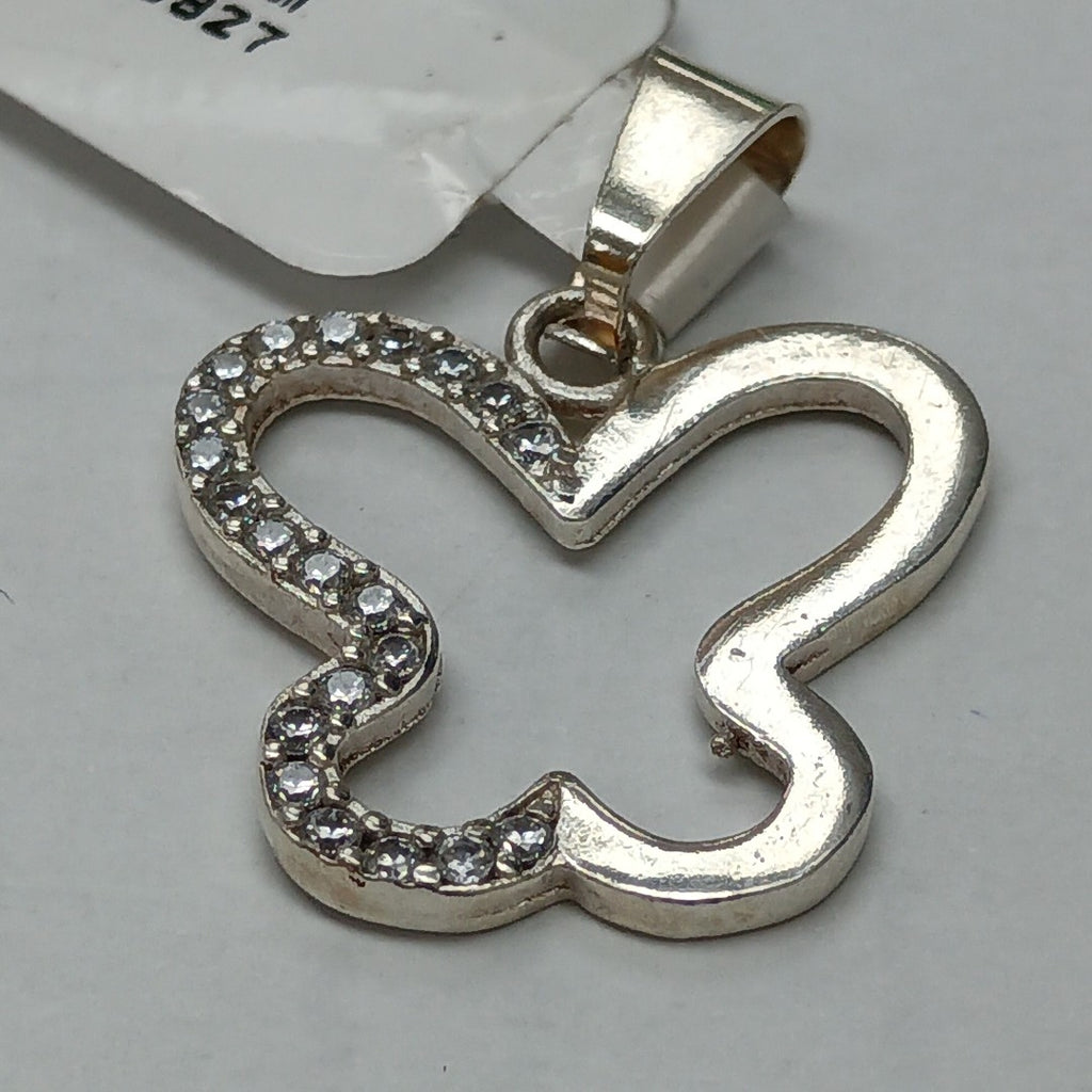 DIJE MARIPOSA C/CIRCONIAS PLATA .925 2.4 GR (NUEVO)