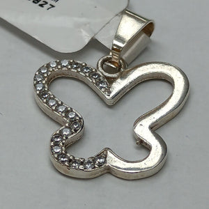 DIJE MARIPOSA C/CIRCONIAS PLATA .925 2.4 GR (NUEVO)
