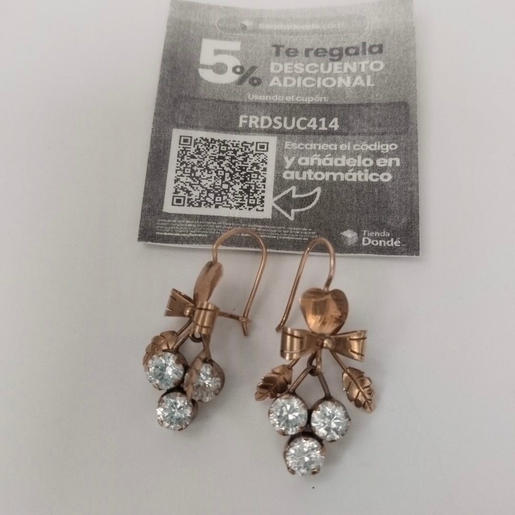 ARETES PAR ORO 8 K 6.3 GRMS (SEMINUEVO)