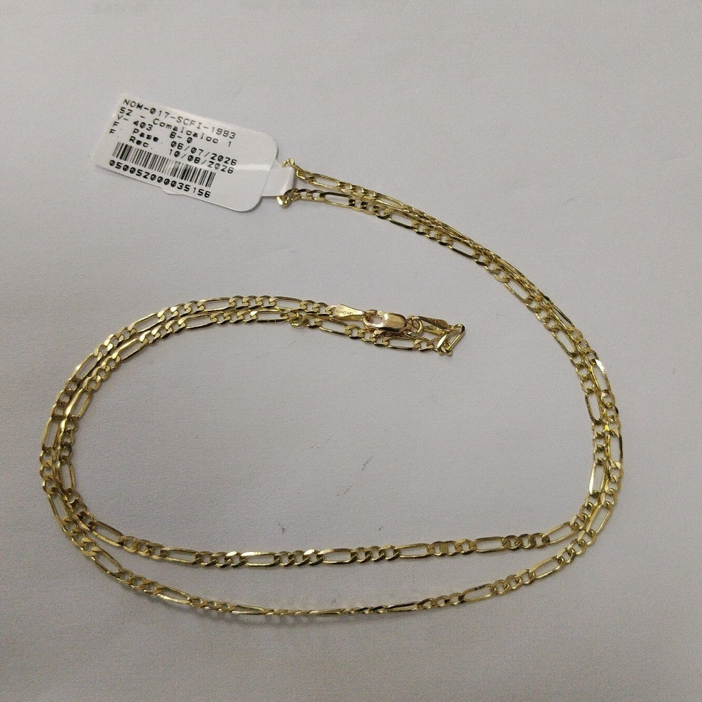 CADENA 3X1 14K 55 CM 5 GR (NUEVO)