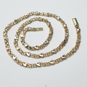 GARGANTILLA ORO COMBINADO 10 K 13.9 GRMS (SEMINUEVO)