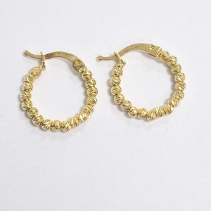 ARRACADAS PAR ORO 14 K 2.7 GRMS (SEMINUEVO)