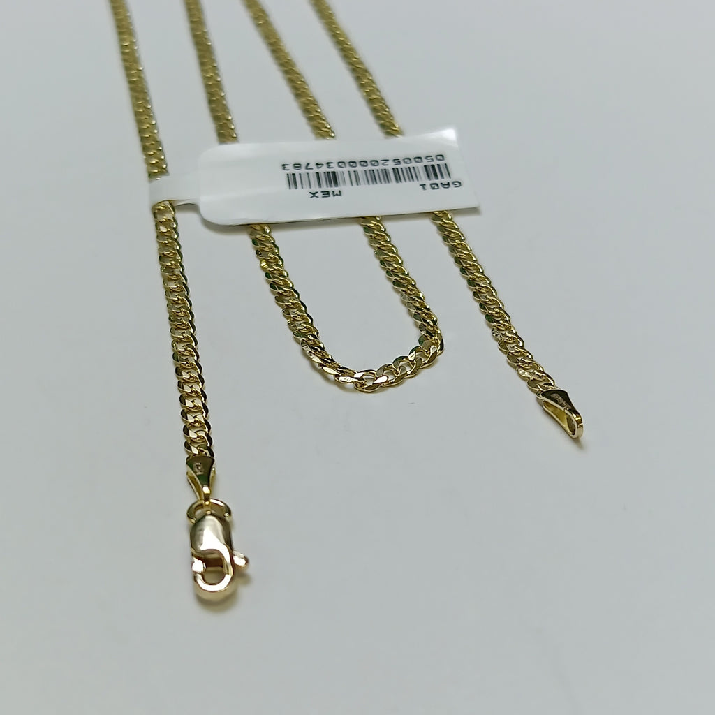 CADENA BARBADA 14K 60 CM 5.9 GR (NUEVO)