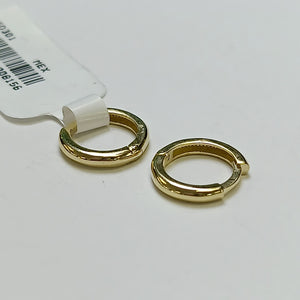 ARETES ARRACADAS LISAS 10K 1.2 GR (NUEVO)