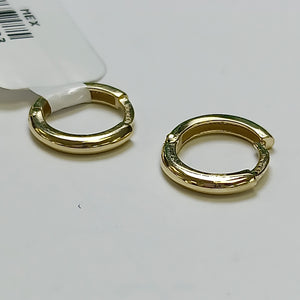 ARETES ARRACADAS LISAS 10K 1.3 GR (NUEVO)