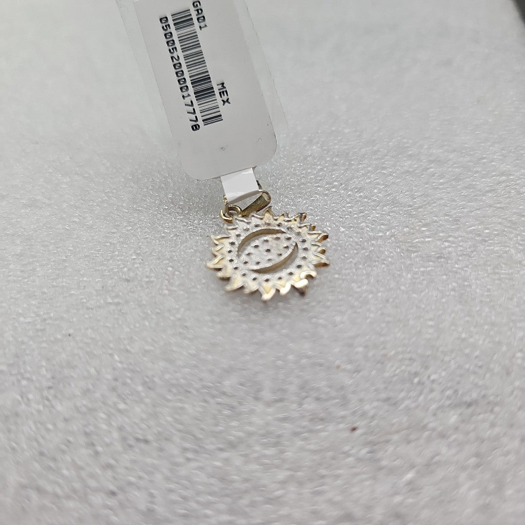 DIJE OJO MAGICO CON CIRCONIAS PLATA .925 2 GR (NUEVO)