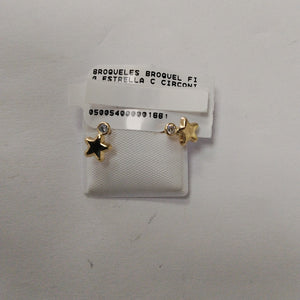BROQUELES BROQUEL FIG ESTRELLA C CIRCONIA 14K 0.2603 GR (NUEVO)