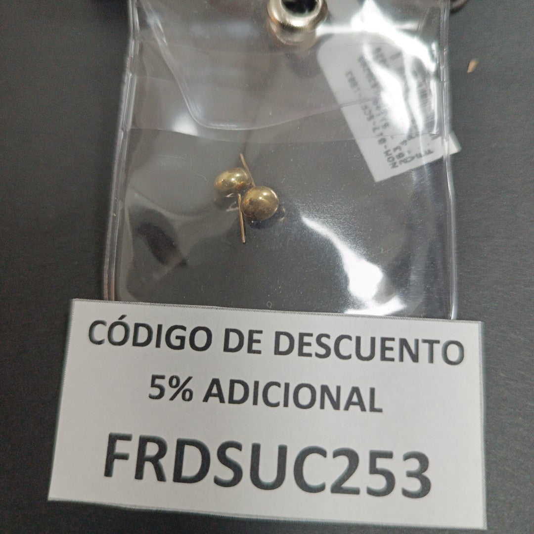 BROQUELES PAR ORO 10 K 0.2 GRMS (SEMINUEVO)