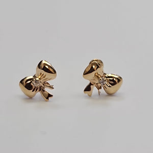 BROQUELES BROQUEL FIG MOÑO C CIRCONIA 14K 0.2441 GR (NUEVO)