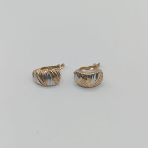 ARETES PAR ORO,RODIADO 14 K 1,80 GRMS (SEMINUEVO)