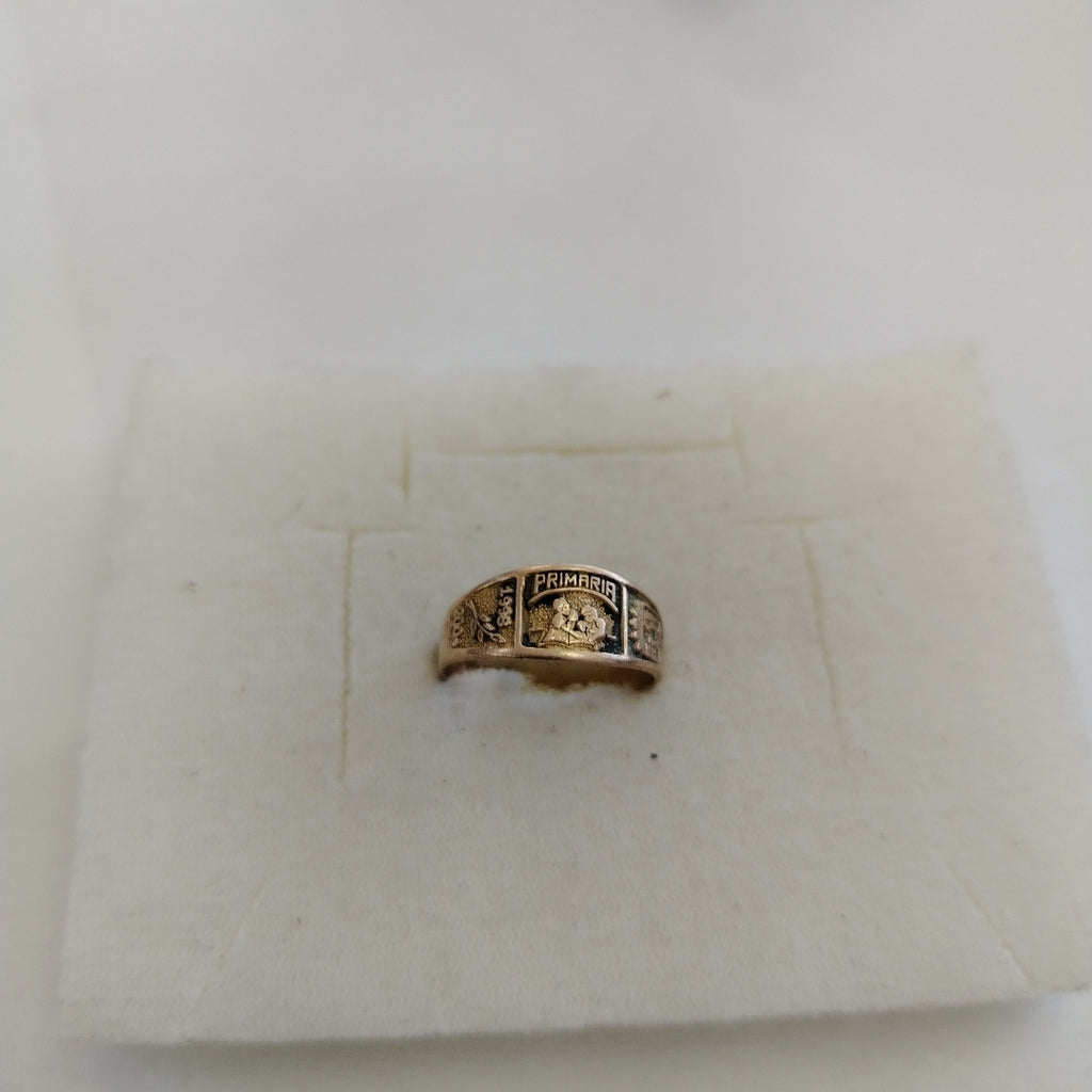 ANILLO DE GRADUACIÓN ORO 8 K 1.6 GRMS (SEMINUEVO)