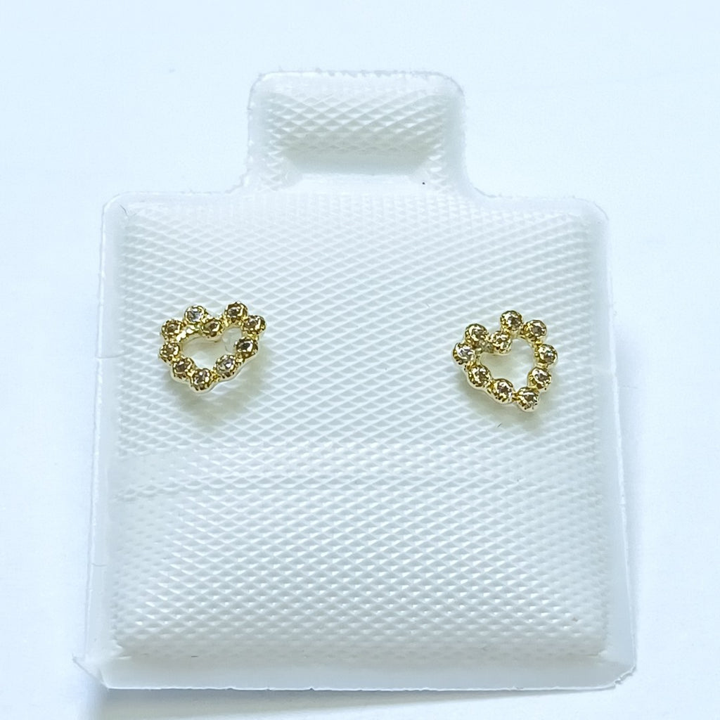 BROQUELES BROQUEL FIG CORAZON 14K 0.23 GR (NUEVO)