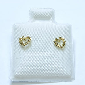 BROQUELES BROQUEL FIG CORAZON 14K 0.23 GR (NUEVO)