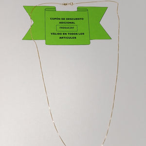 CADENA VENECIANO 14K 55 CM 1.7 GR (NUEVO)