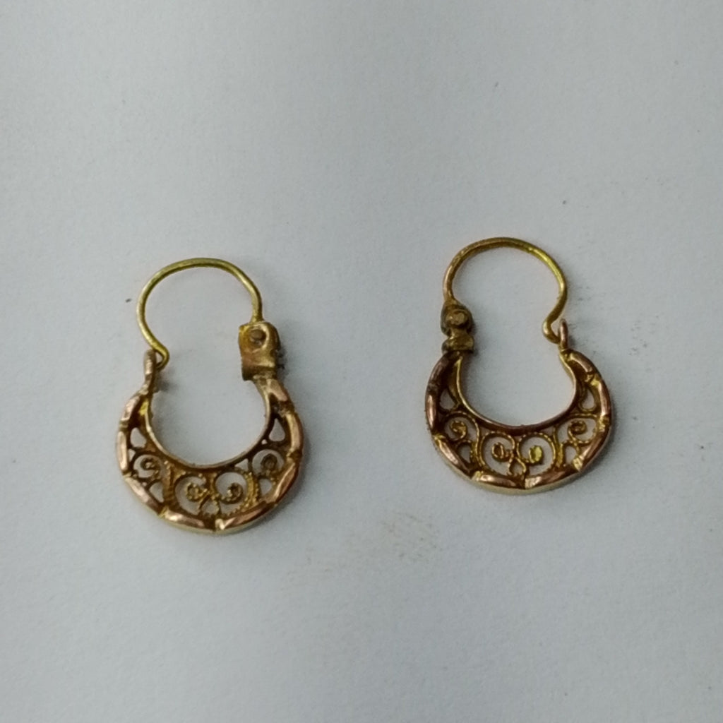ARETES PAR ORO 8 K 1,00 GRMS (SEMINUEVO)