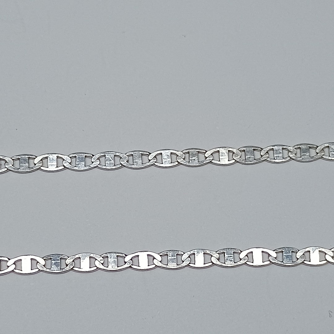 CADENA TEJIDO ESPEJO PLATA .925 60 CM 4.3 GR (NUEVO)