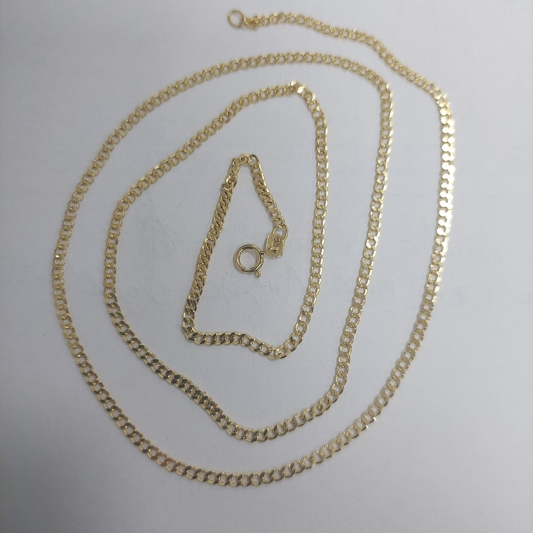 CADENAS BARBADA AMARILLA ORO 14K 2.1 (NUEVO)