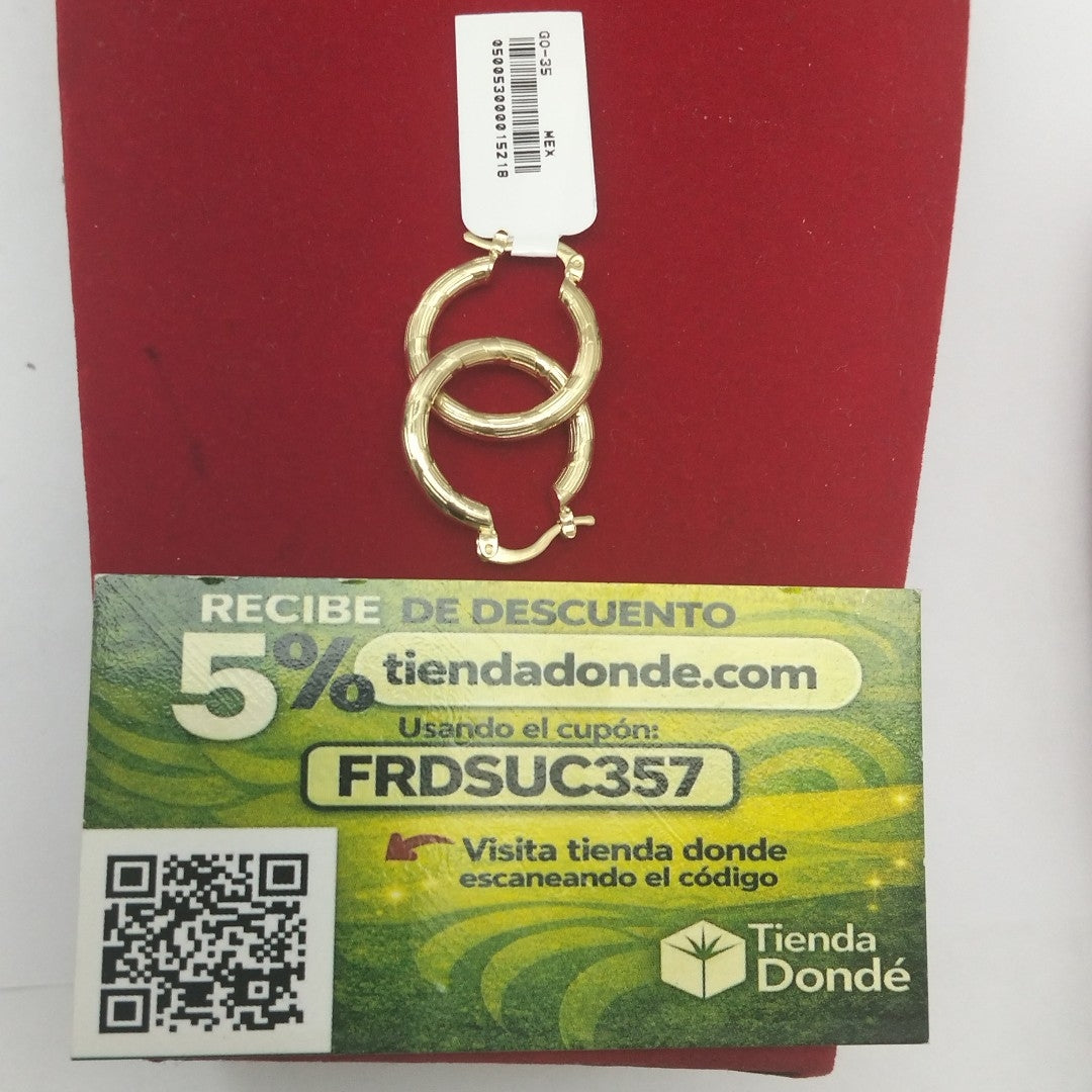 ARETES ARRACADAS 14K 2.8 GR (NUEVO)