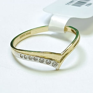 ANILLOS CON CIRCONIAS 14K TALLA 7 1 GR (NUEVO)