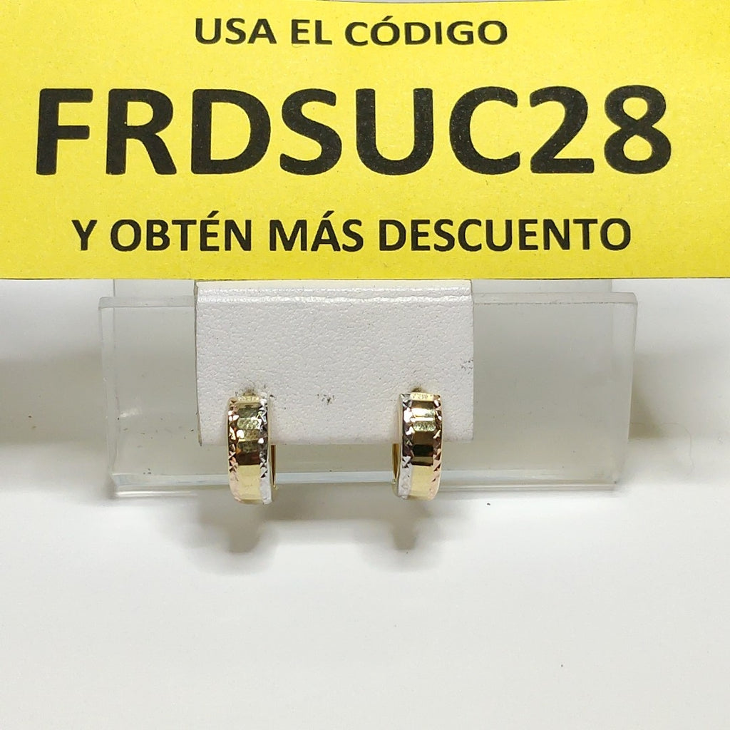 ARRACADAS PAR ORO 14 K 1.3 GRMS (SEMINUEVO)