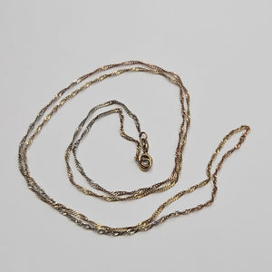 CADENA ORO, ORO COMBINADO 10 K 1.9 GRMS (SEMINUEVO)