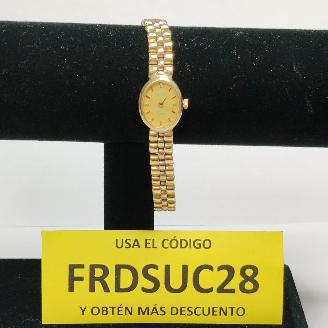 RELOJ CAJA Y PULSO ORO ORO 10 K 19,40 GRMS (SEMINUEVO)
