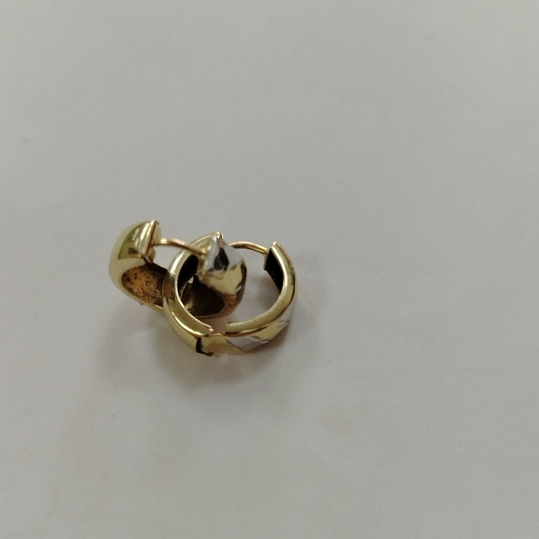 ARRACADAS PAR ORO, RODIADO 14 K 2.1 GRMS (SEMINUEVO)