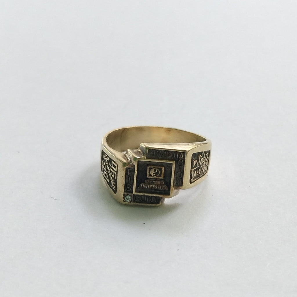 ANILLO DE GRADUACIÓN ORO 10 K 6,50 GRMS (SEMINUEVO)