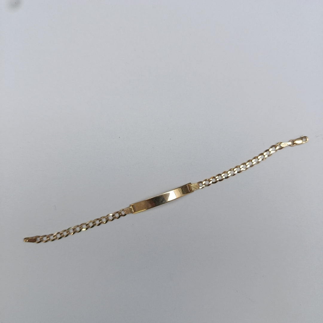 PULSERA ESCLAVA 3X1 14K 16 CM 3.8 GR (NUEVO)