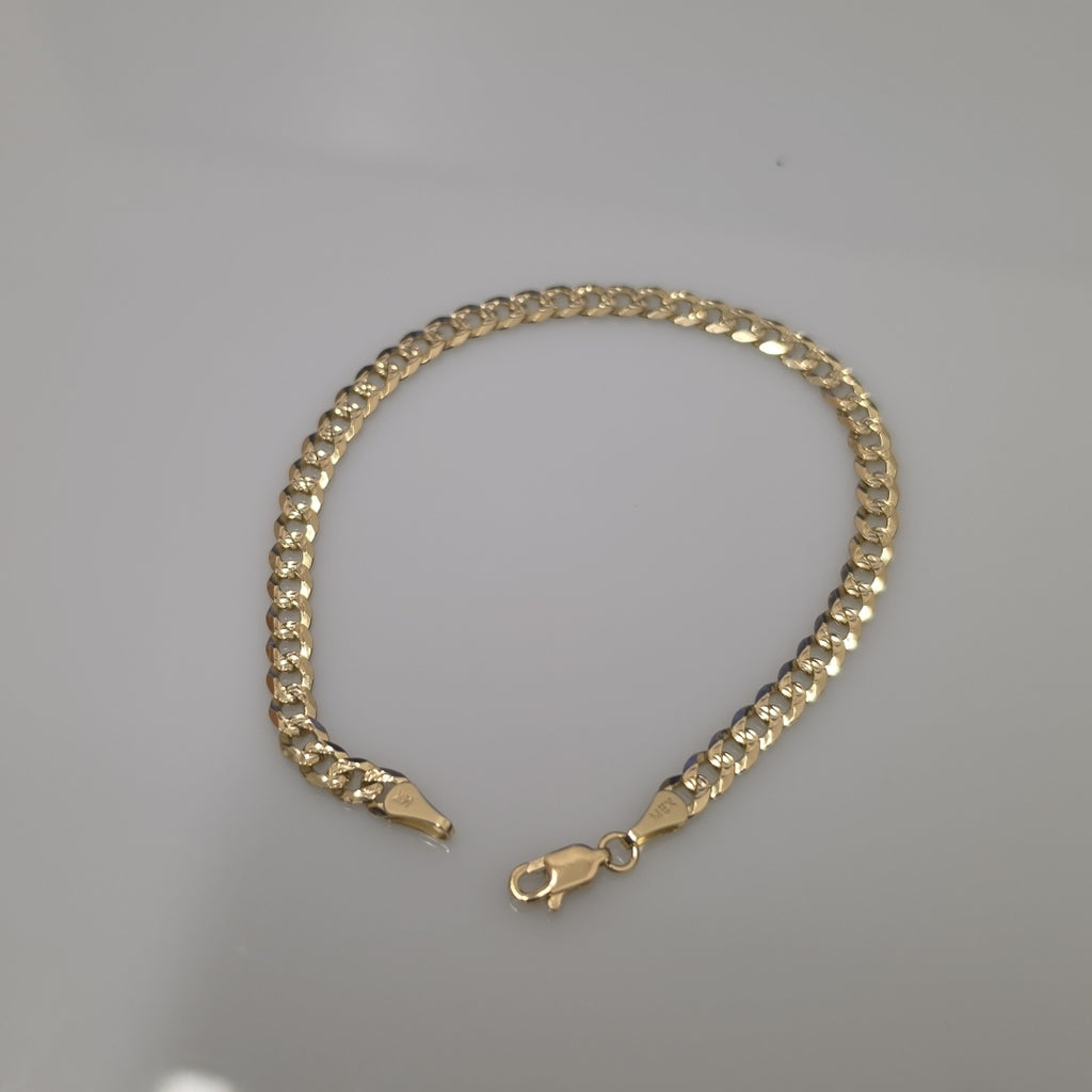 PULSERA BARBADA 14K 21 CM 7.5 GR (NUEVO)