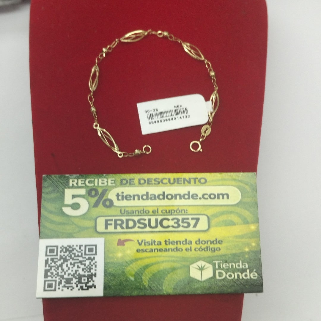 PULSERA ESPECIAL 14K 18 CM 2 GR (NUEVO)