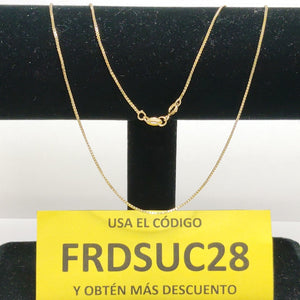 CADENA ORO 14 K 2.3 GRMS (SEMINUEVO)