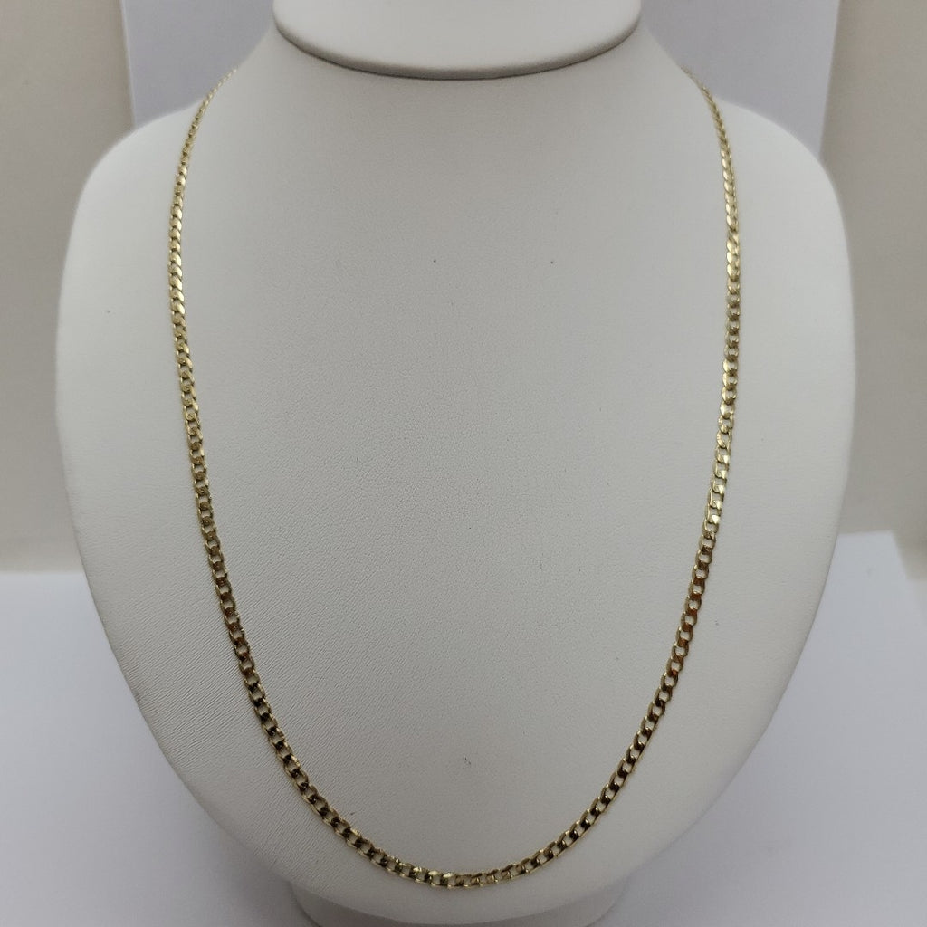 CADENA TEJIDO BARBADA 14K 60 CM 9 GR (NUEVO)