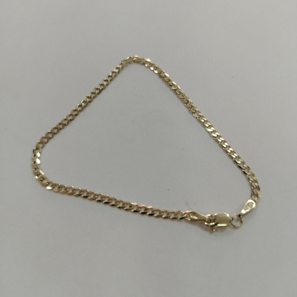 PULSERA TEJIDO BARBADA 14K 18 CM 2.1 GR (NUEVO)