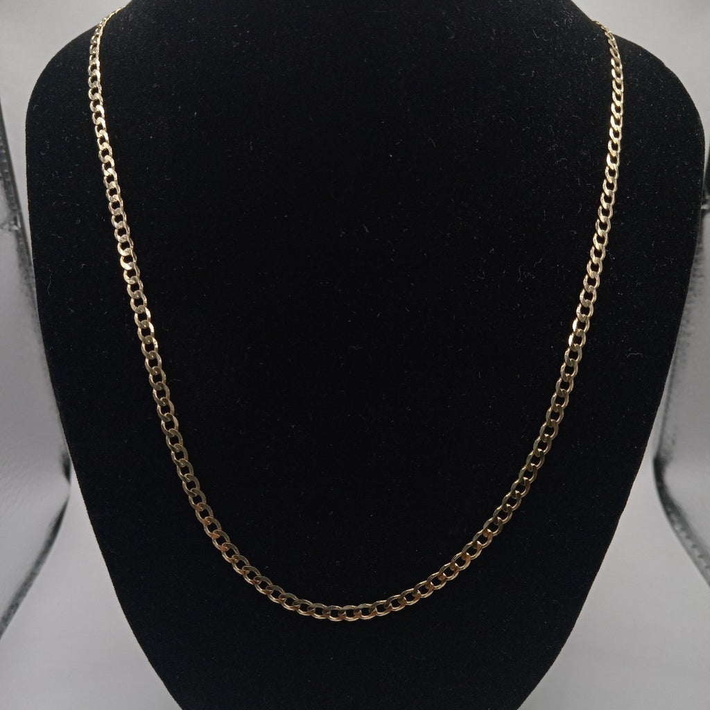 CADENA TEJIDO BARBADA 14K 60 CM 9 GR (NUEVO)