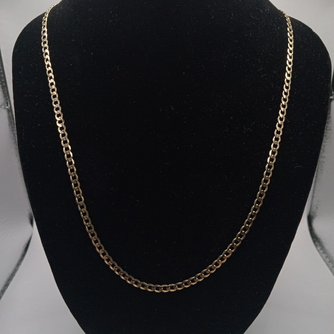 CADENA TEJIDO BARBADA 14K 60 CM 9 GR (NUEVO)