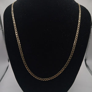 CADENA TEJIDO BARBADA 14K 60 CM 9 GR (NUEVO)