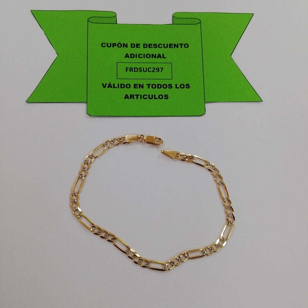 PULSERA 3X1 14K 21 CM 4.6 GR (NUEVO)
