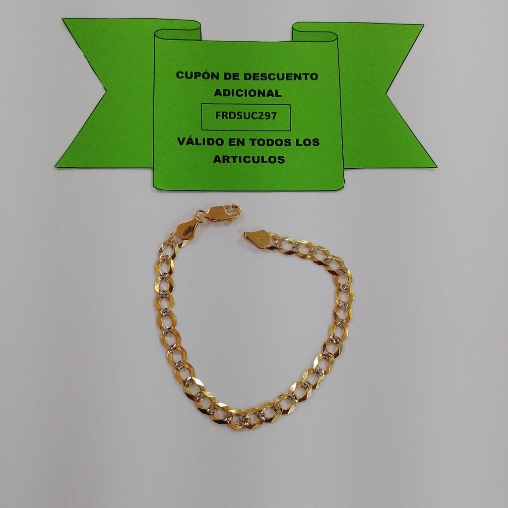 PULSERA BARBADA 14K 21 CM 5.6 GR (NUEVO)