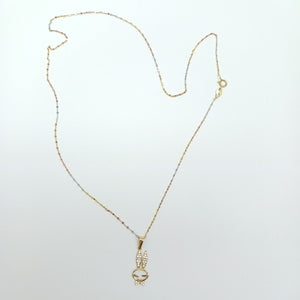 CADENA, DIJE ORO 14 K 1.4 GRMS (SEMINUEVO)