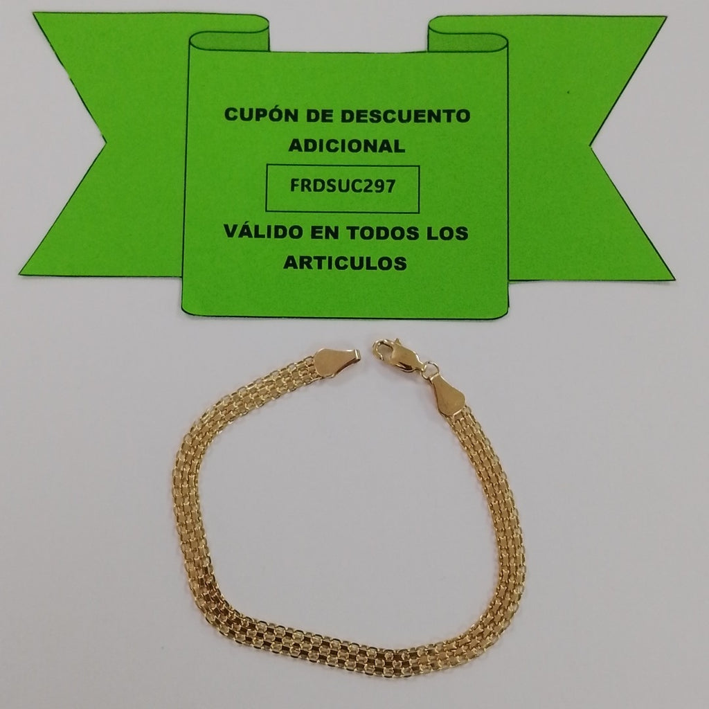 PULSERA ESPECIAL 14K 18 CM 4.6 GR (NUEVO)