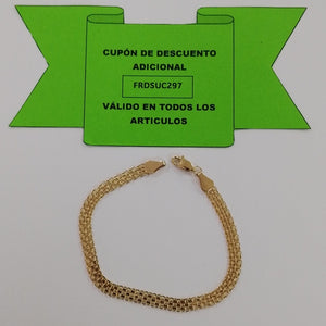 PULSERA ESPECIAL 14K 18 CM 4.6 GR (NUEVO)