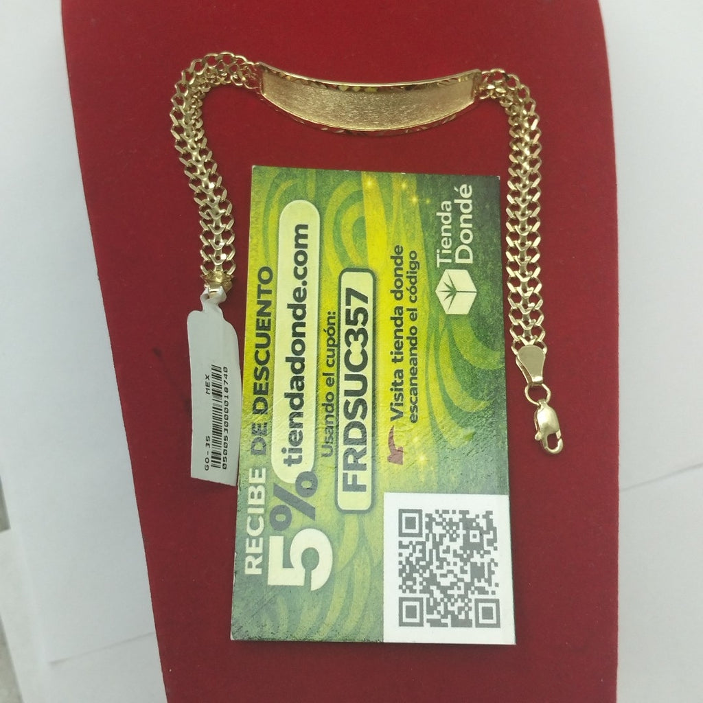 PULSERA ESCLAVA CHINO 14K 21 CM 9.7 GR (NUEVO)