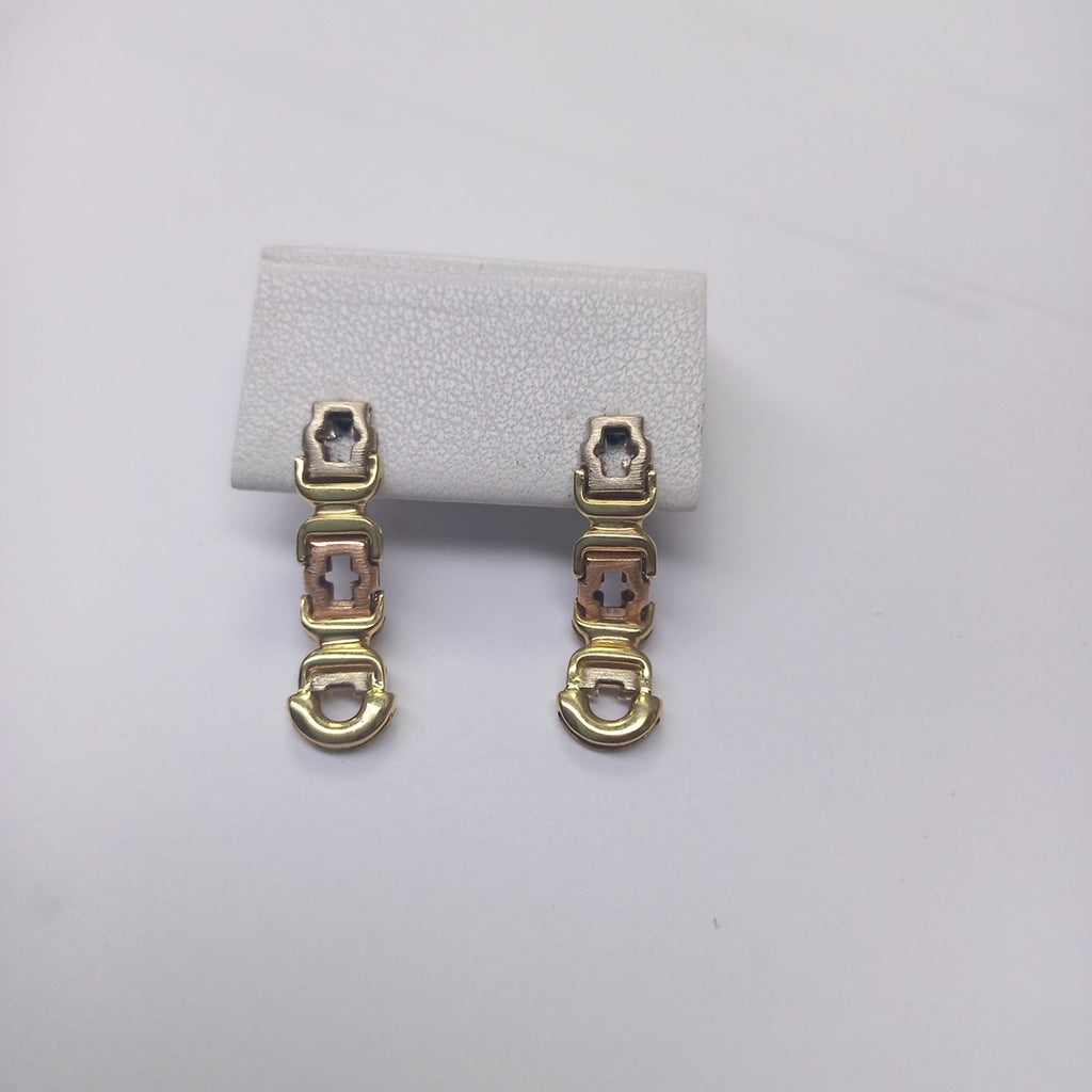 BROQUELES PAR ORO 14 K 2,30 GRMS (SEMINUEVO)