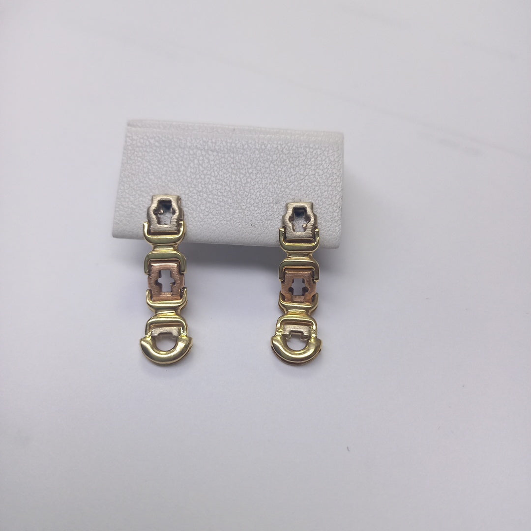 BROQUELES PAR ORO 14 K 2,30 GRMS (SEMINUEVO)