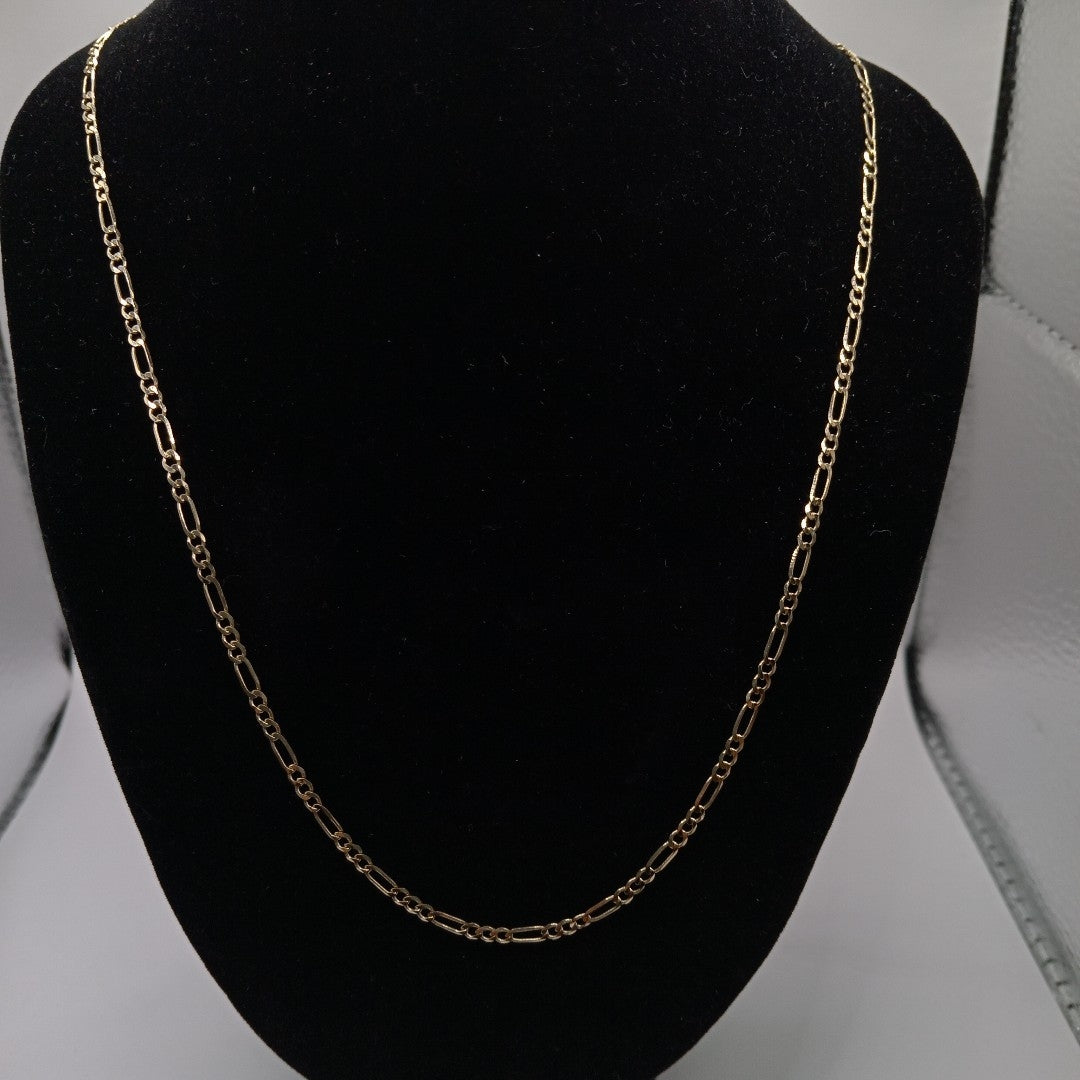 CADENA TEJIDO 3X1 14K 55 CM 5.2 GR (NUEVO)